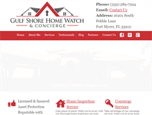 Tablet Screenshot of gulfshorehomewatch.com